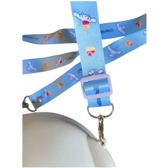 Sanrio Cinnamoroll Crossbody Bag With Adjustable Blue Strap & Zipper Closure Cut - Picture 2 of 5